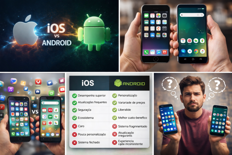 iOS vs Android: qual é o melhor sistema operacional em 2026?